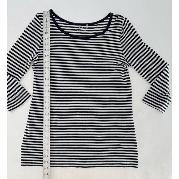 Stem Black & White Striped Organic Cotton Shirt Size M See Photos - Picture 11 of 12
